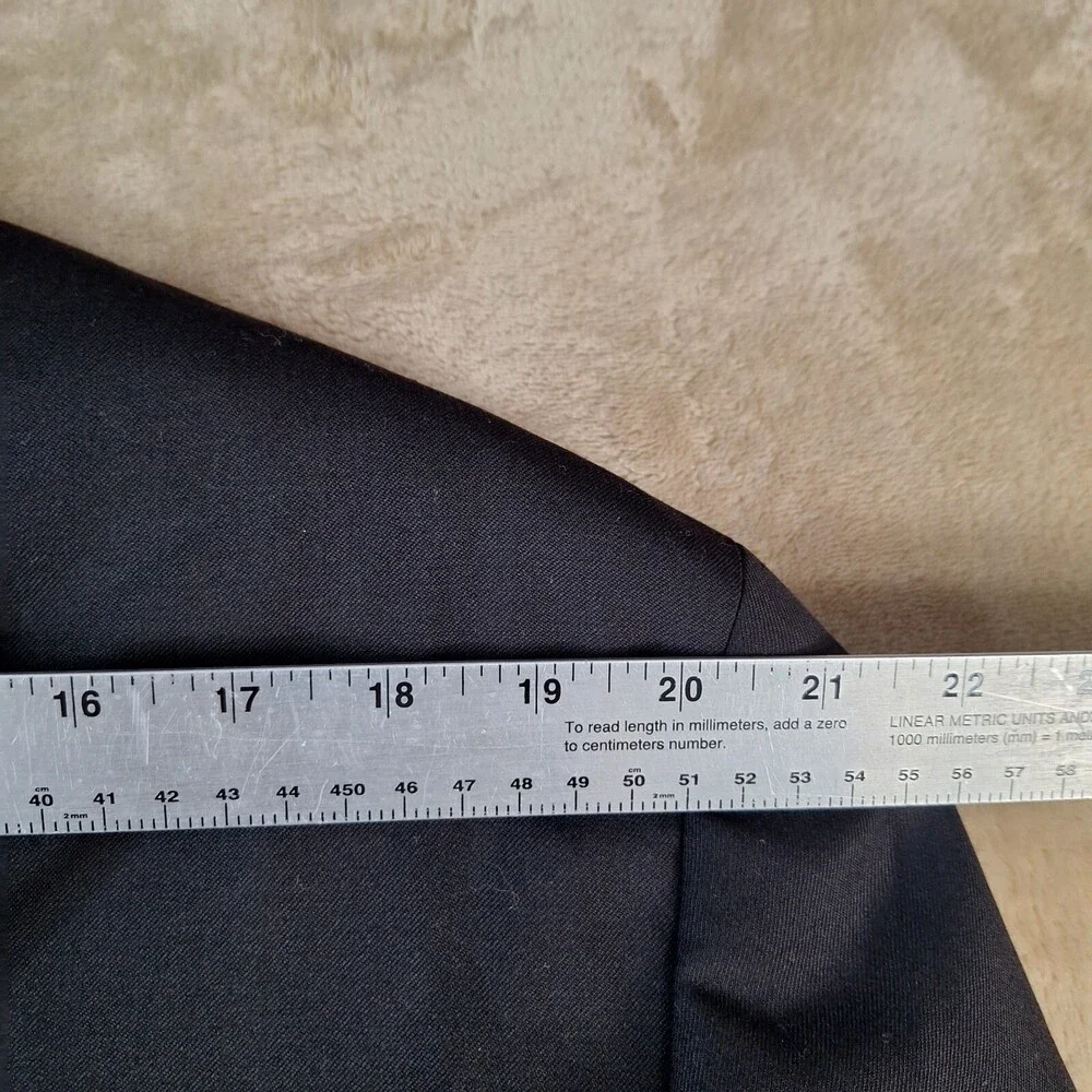 Lauren Ralph Lauren Blazer Men's 46L Wool Black Single Breasted Single Vented